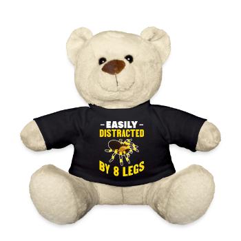 Funny Easily Distracted - Tarantula Pet Arachnid - Teddy - Schwarz - Vorne