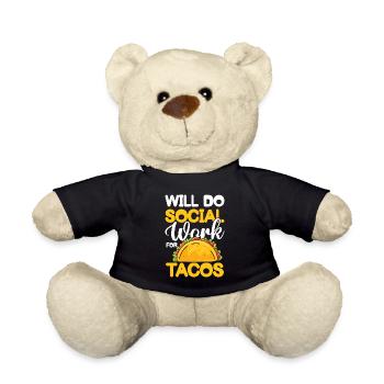 Will Do Social Work For Tacos für einen - Teddy - Schwarz - Vorne