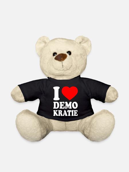 i love demokratie - Teddy - Schwarz