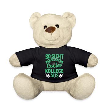 Mitarbeiter So Sieht ein Richtig Cooler Kollege - Teddy - Schwarz - Vorne