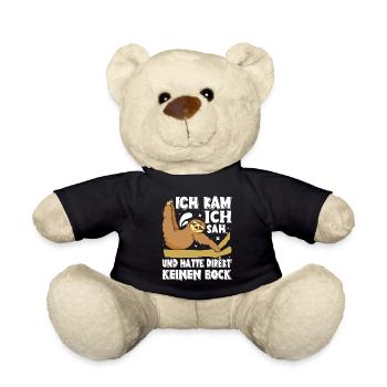 Bürokollege Kam Sah Hatte Keinen Bock Lustiges - Teddy - Schwarz - Vorne