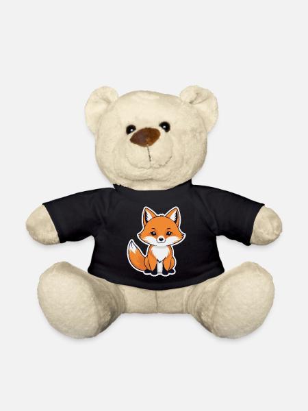 Illustration de renard - Nounours - noir
