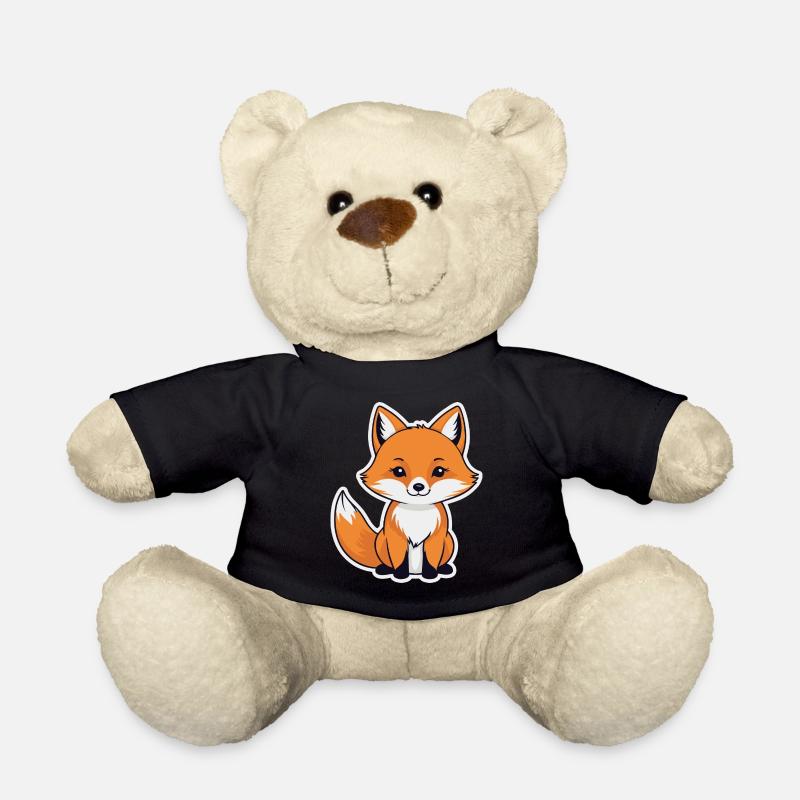 Illustration de renard - Nounours - noir