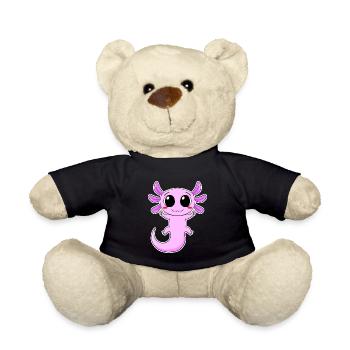 Motif Axolotl Enfants - Nounours - noir - Devant