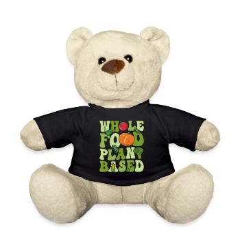 Véganisme végétalien groovy - Nounours - noir - Devant