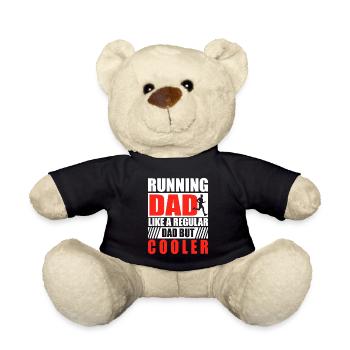 Papa coureur de marathon Entraîneur Marathonien - Nounours - noir - Devant