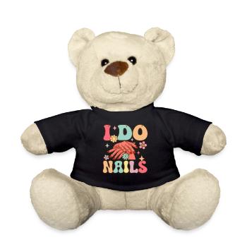 Groovy Nail Tech Nail Artist - Teddy Bear - black - Front