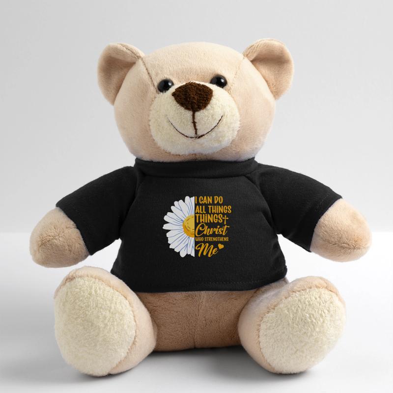 I Can Do All Things Through Christ Daisy Flower Teddy Bear