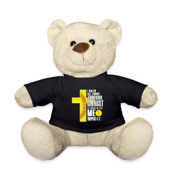 Je peux tout faire grâce à la balle molle du Christ - Nounours - noir - Devant