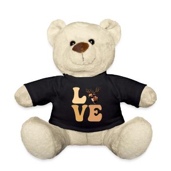 LOVE Taxidermist Taxidermie Hirschjagd - Teddy - Schwarz - Vorne