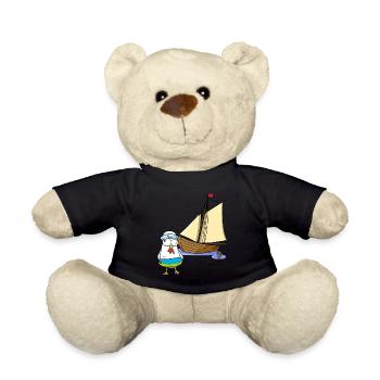 Poulets Marins Bateau Plage Natation Anneau Ahoy - Nounours - noir - Devant