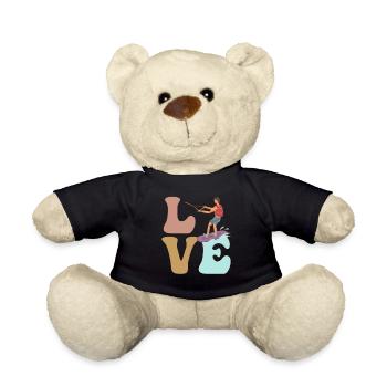 LOVE Wakeboard Wakeboarder Surf - Nounours - noir - Devant