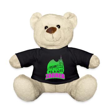 Zagreb Kroatien hrvatska hrv hrv travel tourist croat - Teddy - Schwarz - Vorne