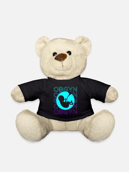 OBGYN Obstétricien Gynécologue Retro - Nounours - noir