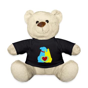 Animal Friend, Animal Welfare, Pets, Heart, Dog, Cat - Teddy Bear - black - Front