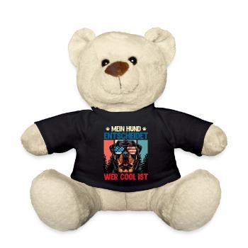 Rottweiler MEIN HUND ENTSCHEIDET WER COOL IST - Teddy - Schwarz - Vorne