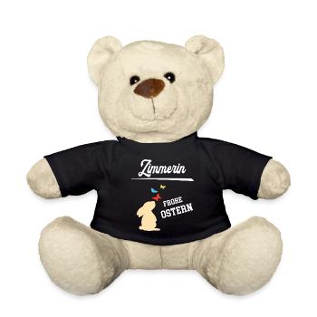 Zimmerin Frohe Ostern Ostergeschenk Zimmerei - Teddy - Schwarz - Vorne