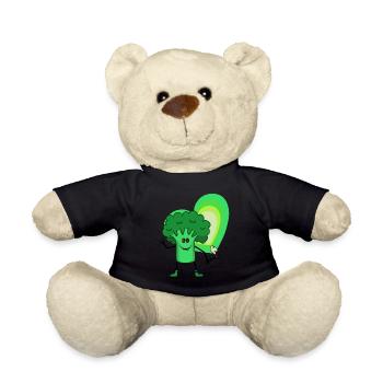 Brokkoli Drogen Kiffen Kiffer Rausch Extase - Teddy - Schwarz - Vorne