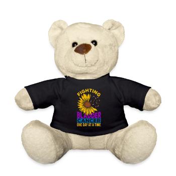 Chemo Blase Gesundheit Blasenkrebs Schleife Kampf - Teddy - Schwarz - Vorne