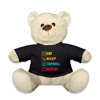 Arm Wrestling Armwrestling Arm Wrestler - Teddy Bear - black - Front