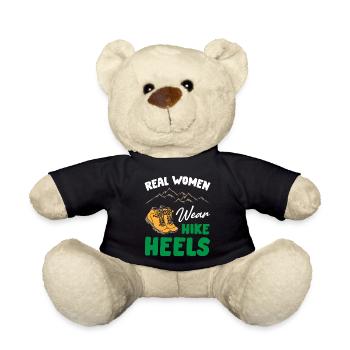 Funny Real Women Wear Hike Heels - Teddy Bear - black - Front