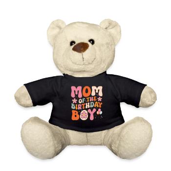 Mutter des Geburtstagskindes Groovy Mutter Familie - Teddy - Schwarz - Vorne