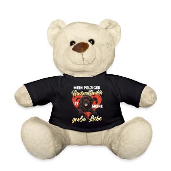 Neufundländer MEIN PELZIGER NEUFUNDLÄNDER LIEBE - Teddy - Schwarz - Vorne