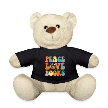 Groovy Lesen Bibliothekar Lustige Bibliothek - Teddy - Schwarz - Vorne
