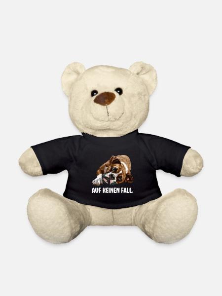 Deutscher Boxer AUF KEINEN FALL Sturer Boxer Hund - Teddy - Schwarz
