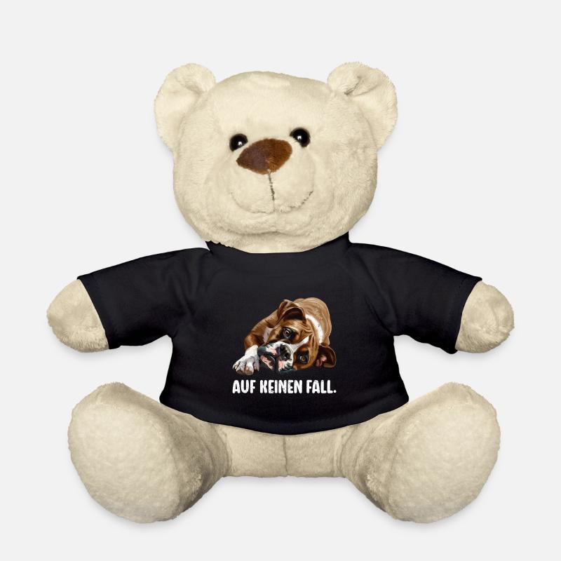 Deutscher Boxer AUF KEINEN FALL Sturer Boxer Hund - Teddy - Schwarz