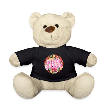 Disco Groovy Hippie des années 70 des années 80 Vintage Seventies - Nounours - noir - Devant