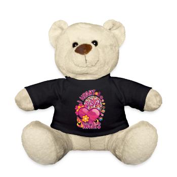 Disco Groovy Hippie 70s 80er Vintage Siebziger - Teddy - Schwarz - Vorne