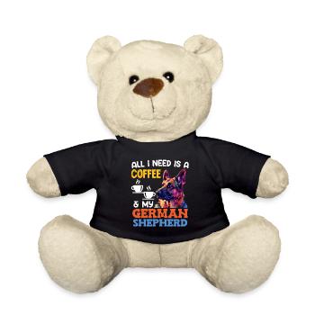Berger Allemand Propriétaire COFFEE AND MY GERMAN - Nounours - noir - Devant