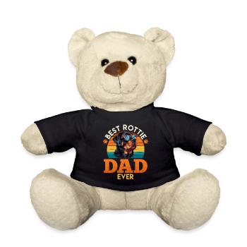 Rottweiler WORLD'S BEST ROTTIE DADDY Rottweiler - Teddy Bear - black - Front