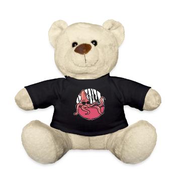 Lustiger Tintenfisch Fischer - Teddy - Schwarz - Vorne
