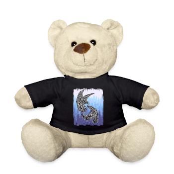 Shaman, Celtic Birds, Nature, Bird, Forest - Teddy Bear - black - Front