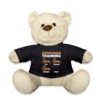 RHODESIAN RIDGEBACK TRAINING Funny Ridgeback - Teddy Bear - black - Front