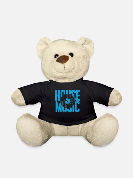 Hausmusik EDM Rave DJ Electro Deep House Lover - Teddy - Schwarz