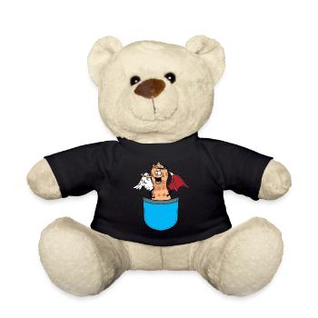Bags Peanut Angel Devil Guardian Angel - Teddy Bear - black - Front