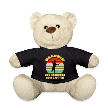 Bäähm Grundschule ist Geschafft Schulkinder Schule - Teddy - Schwarz - Vorne