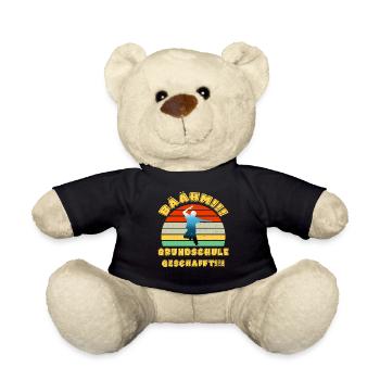 Bäähm Grundschule ist Geschafft Schulkinder Schule - Teddy - Schwarz - Vorne