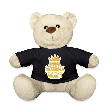 Best Grandma In the World Krone Königin Logo - Teddy - Schwarz - Vorne