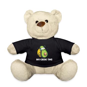 Avo-Cardio Lustiges Wortspiel Training Avocado - Teddy - Schwarz - Vorne