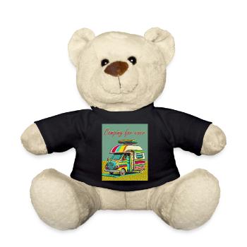 Camping für immer - Teddy - Schwarz - Vorne