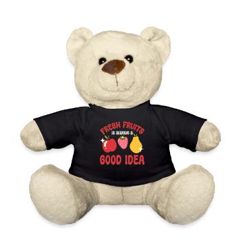 Obstliebhaber Obst - Teddy - Schwarz - Vorne