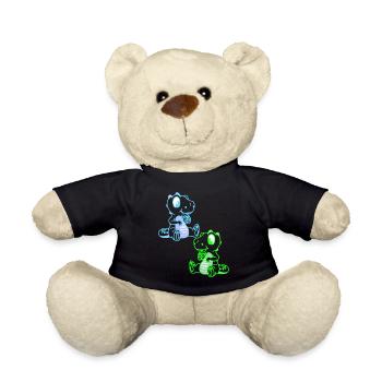 Fantaisie Enfants Dinoe Dinosaure Dragon Rétro - Nounours - noir - Devant