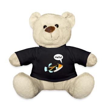 Humuhumunukunukuapua'a Hawaiian Reef Pusher - Teddy Bear - black - Front