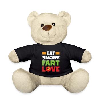 Bouledogue français MANGER RONFLEMENT PET AMOUR - Nounours - noir - Devant