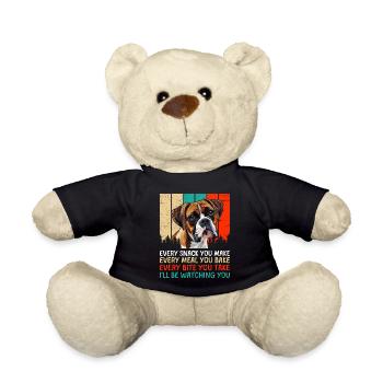 Boxer allemand drôle CHAQUE COLLATION QUE VOUS FAITES Boxer - Nounours - noir - Devant