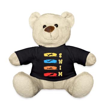 Swim - Teddy Bear - black - Front